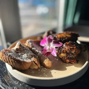 French toast and wings