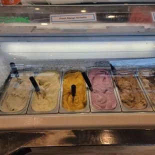 different flavors of ice cream