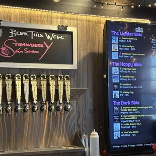 Beer of the week and beer menu at Black dog