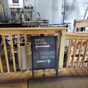 a sign for the brewery