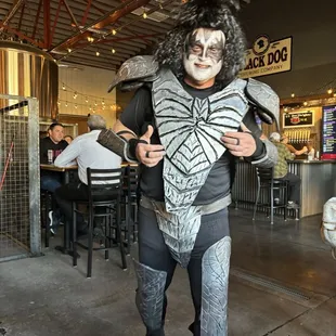 Thank heaven he didn't stick his tongue out at us