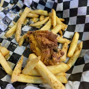 Dry buffalo rub, ate so fast almost forgot the picture