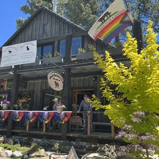 The store front! I don't know if the decor was a June thing or a permanent thing.