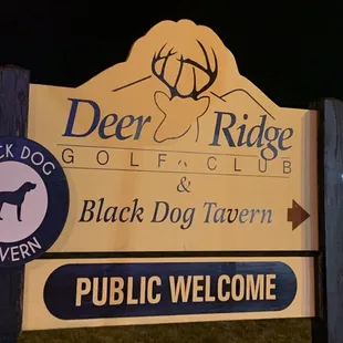 deer ridge golf and black dog tavern