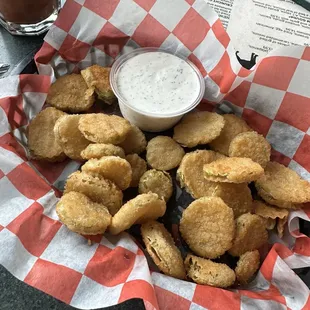 Fried pickle chips