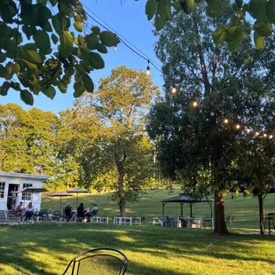 a picnic area in a park