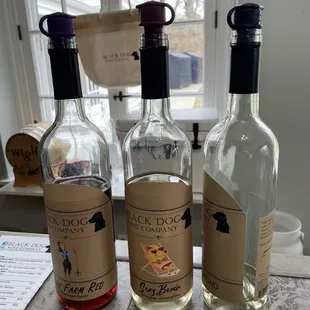 Some of the wines we sampled
