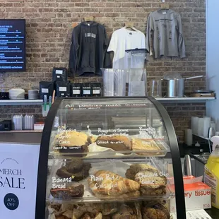 Pastries at counter