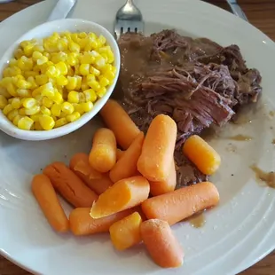 Pot roast dinner