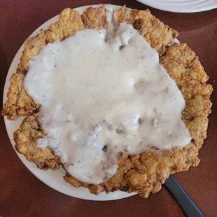 24.99 for a Texas sized chicken fried steak. Literally covered the whole plate!!