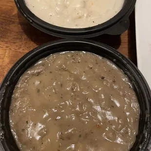 White and brown gravy (avoid)