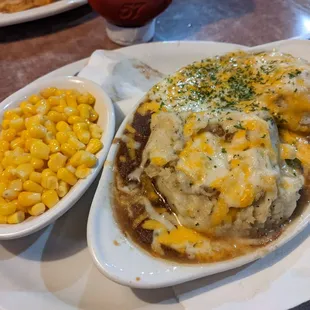Irish pot pie with corn