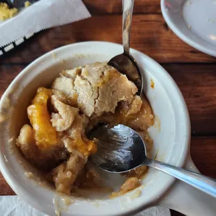 Peach cobbler