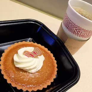 Small businesses pumpkin pie &amp; coffee. Rating: Pretty Good.