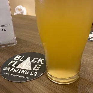 Orange coriander wheat beer