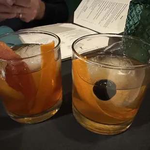 Maple bacon old fashioned and Smoked old fashioned ... Award winning for a reason!
