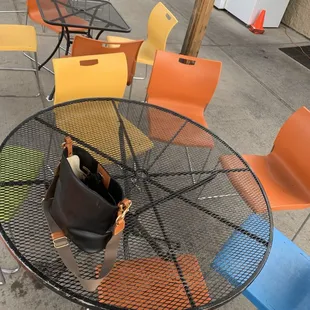 Generous and comfortable outdoor seating