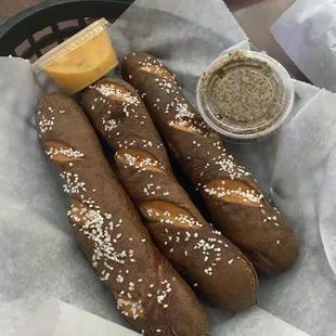 Bavarian pretzels
