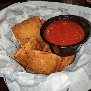 Fried ravioli