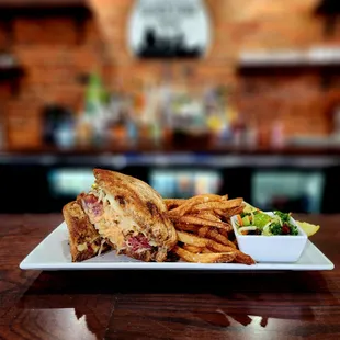 Reuben and fresh cut fries