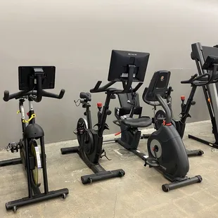 Echelon bikes for sale. And a treadmill.