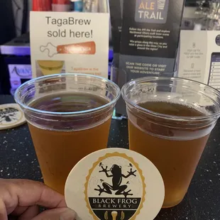 Trying sone new beer. We like the cream of the frog. Friendly owners and regulars.