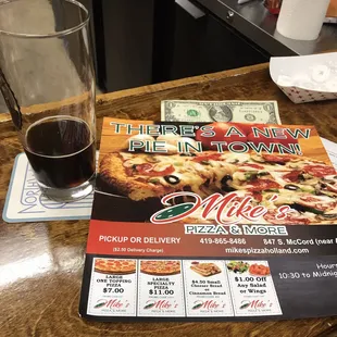 A porter from Chris, and a pie from Mike.  At the corner of McCord and Angola, it don't get no better.  Actually, it's great, PERIOD.