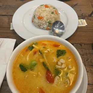 Red Thai chicken soup! Great flavor!