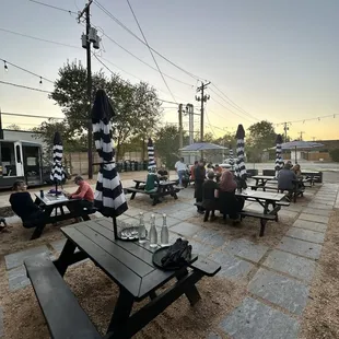 outside