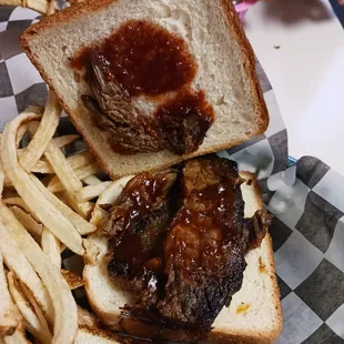 Brisket sandwich