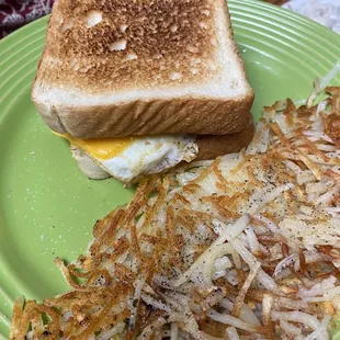 Egg sandwich.