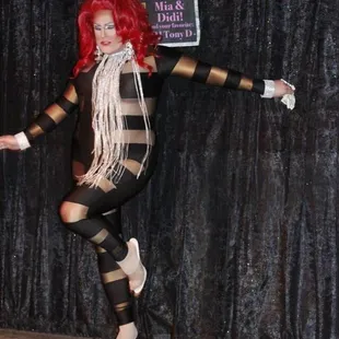 a woman dressed in a costume