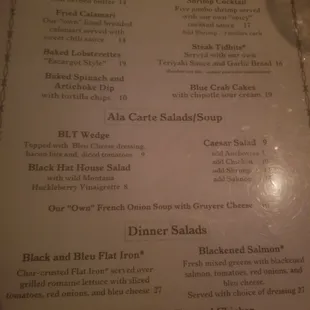 Menu front