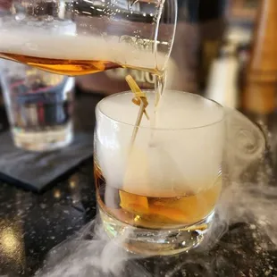 drink, oysters and mussels