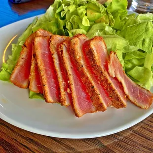 Seared Ahi Tuna with salad