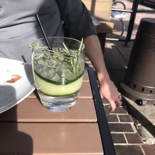 Cucumber and tonic