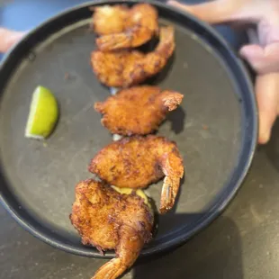 Coconut shrimp appetizer
