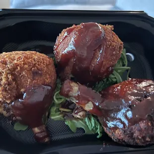 Short Rib Croquettes were so good on my first visit that I had the hubs bring me home some when he was out with friends. Sooo good!