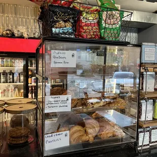 a display of pastries