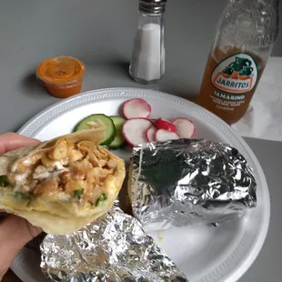 Medium burrito - $6.00