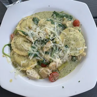 Wild Mushroom &amp; Chicken Ravioli.  Really good!
