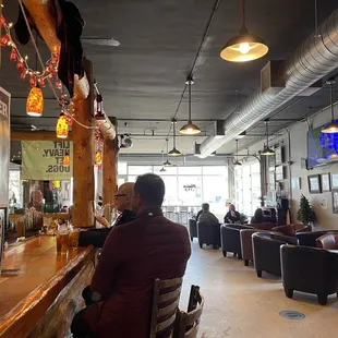a man sitting at a bar