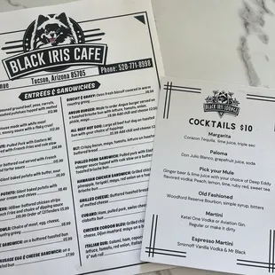 menu, sushi and sashimi