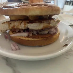 Hawaiian chicken sandwich