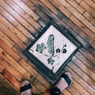 Historic floor tile.