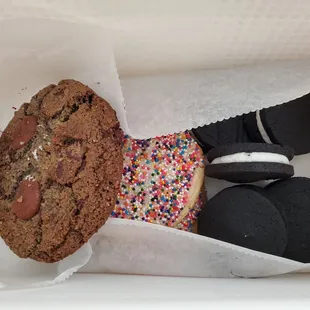 From Left to Right: Baker's Special, Sprinkledoodle, Oreo