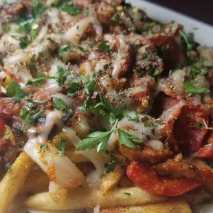 Pizza fries from Krazy Fries menu available now at www.blackkingscatering.com