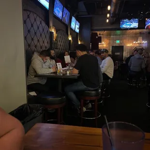 This is the reserved table that kicked us out of our table.