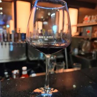 A glass of Meiomi is very appropriate for the 1st visit to the new restaurant