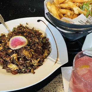Crispy Brussels Sprouts &amp; Truffle Fries